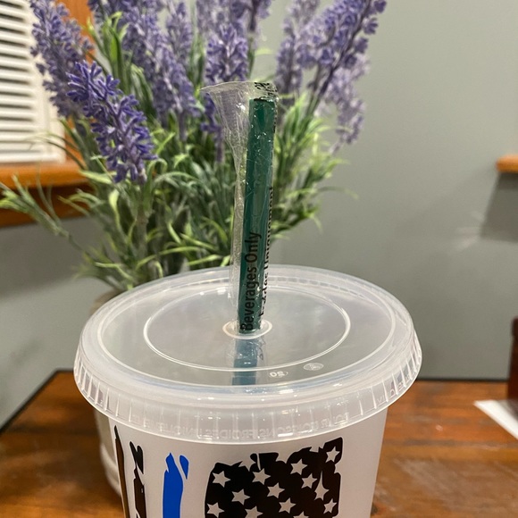 Starbucks cold cup thin blue line - Picture 3 of 3